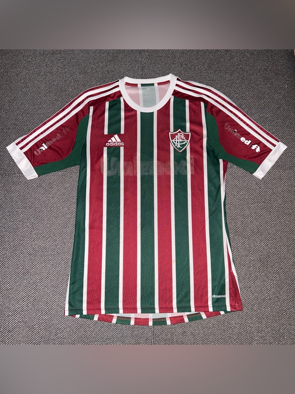adidas Fluminense Futbol Soccer Jersey - Green, Maroon & White